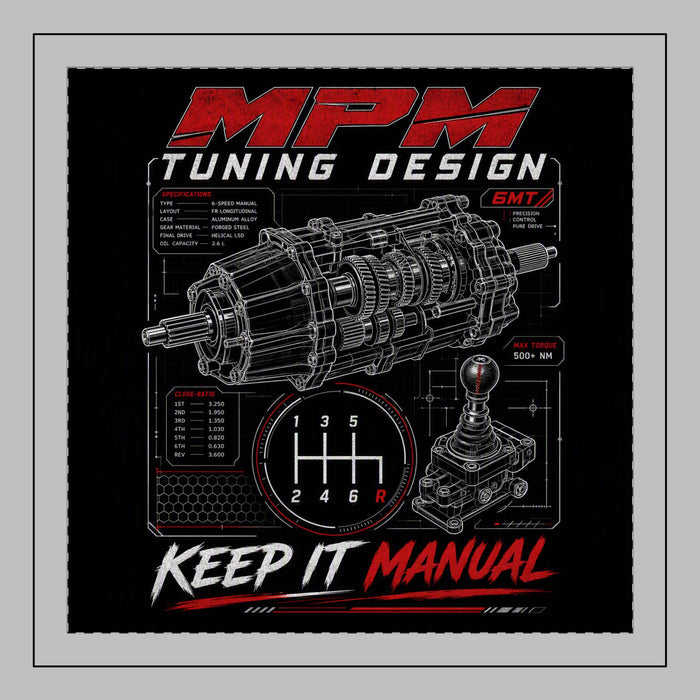 Keep It Manual Pillowcase — Gearbox Shift Pattern Pillow Cover | MPM Tuning Design