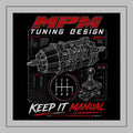 Keep It Manual Pillowcase — Gearbox Shift Pattern Pillow Cover | MPM Tuning Design