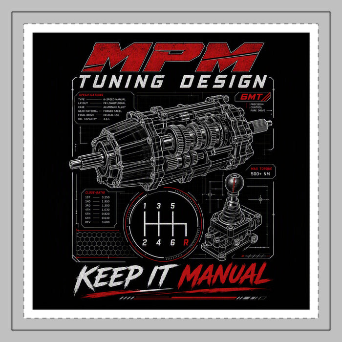 Keep It Manual Pillowcase — Gearbox Shift Pattern Pillow Cover | MPM Tuning Design