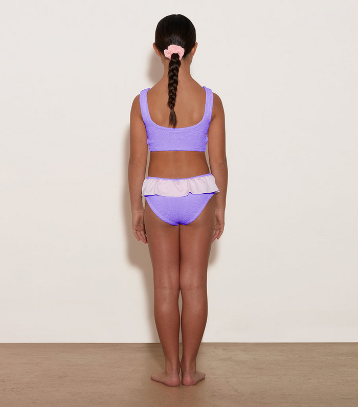 Kids Olive Bikini - Lilac/White