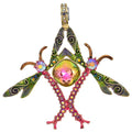 Kissing Dragonfly Magnetic Enhancer (Goldtone)