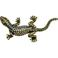 Leaping Lizard Pin (Brass Ox)