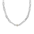 Links Of Love Magnetic Necklace (Sterling Silvertone)
