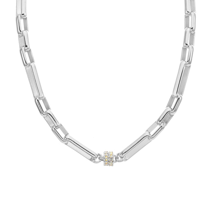 Links Of Love Magnetic Necklace (Sterling Silvertone)