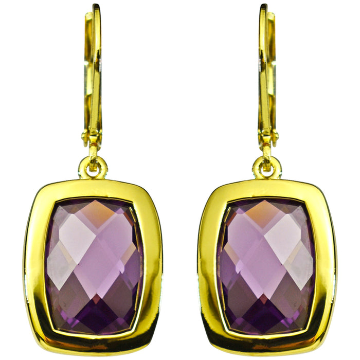 Magic Moments Estate Leverback Earrings (Goldtone)