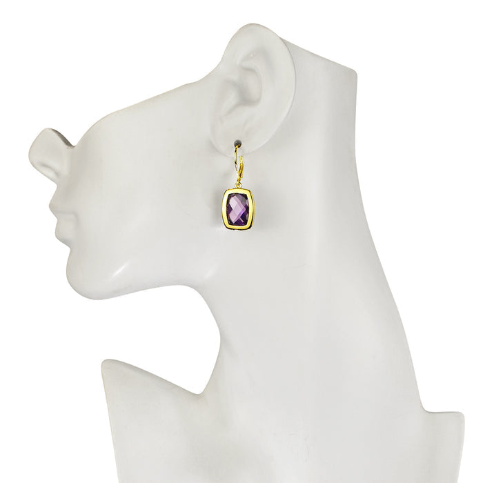 Magic Moments Estate Leverback Earrings (Goldtone)