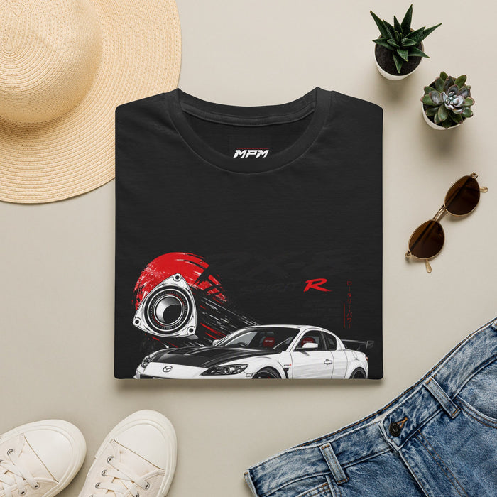 Mazda RX-8 Spirit R T-Shirt — Rotary Sports Car Graphic Tee | MPM Tuning Design