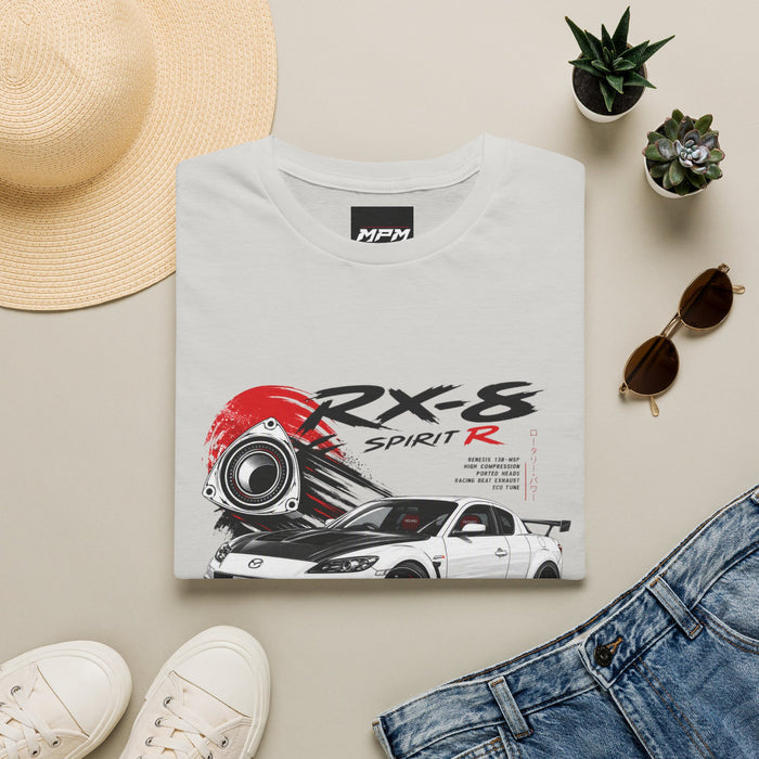 Mazda RX-8 Spirit R T-Shirt — Rotary Sports Car Graphic Tee | MPM Tuning Design