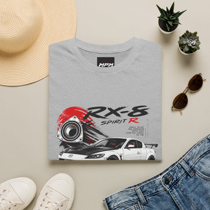 Mazda RX-8 Spirit R T-Shirt — Rotary Sports Car Graphic Tee | MPM Tuning Design