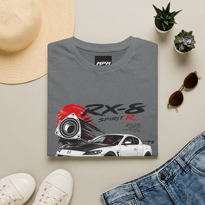 Mazda RX-8 Spirit R T-Shirt — Rotary Sports Car Graphic Tee | MPM Tuning Design
