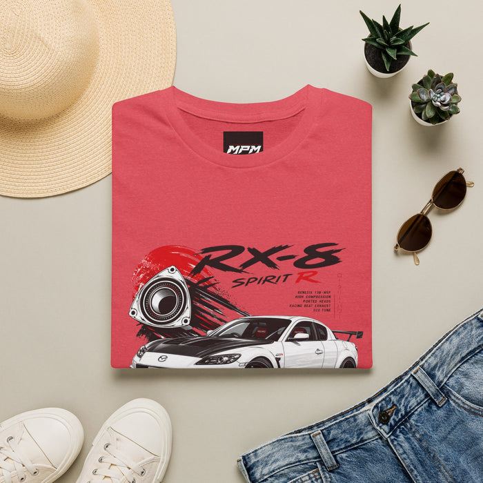 Mazda RX-8 Spirit R T-Shirt — Rotary Sports Car Graphic Tee | MPM Tuning Design