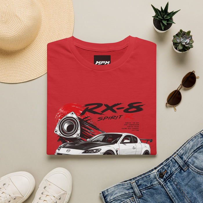Mazda RX-8 Spirit R T-Shirt — Rotary Sports Car Graphic Tee | MPM Tuning Design