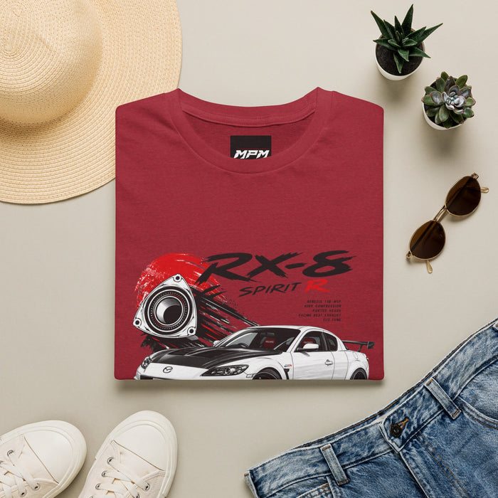 Mazda RX-8 Spirit R T-Shirt — Rotary Sports Car Graphic Tee | MPM Tuning Design