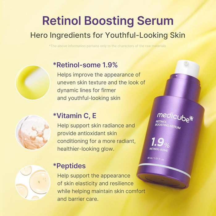 MEDICUBE Retinol Boosting Serum 1.9% Retinol-some 30ml 1.01 fl. oz