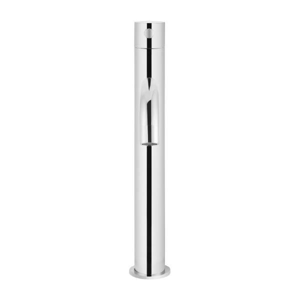 Meir Piccola Tall Basin Mixer - Chrome in front view - The Blue Space