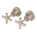 Meir Round Cross Handle Jumper Valve Wall Top Assemblies Champagne - The Blue Space