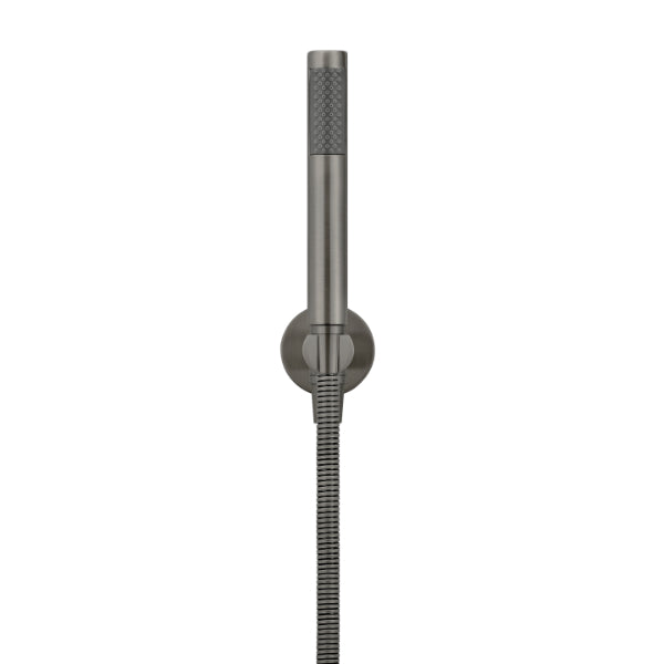 Meir Round Hand Shower on Fixed Bracket Shadow - The Blue Space