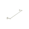 Meir Round Single Towel Rail 600mm Brushed Nickel - The Blue Space