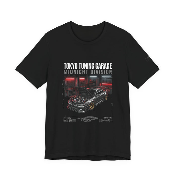 Midnight Division Tee — Retro Racing Graphic T-Shirt