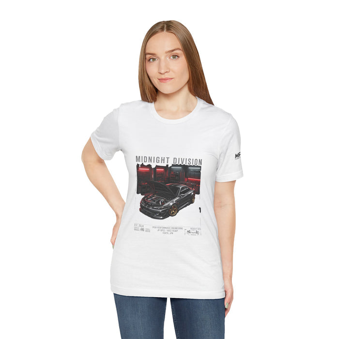 Midnight Division Tee — Retro Racing Graphic T-Shirt