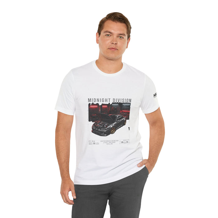 Midnight Division Tee — Retro Racing Graphic T-Shirt