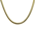 Milano Sensuous Snake 18” 4mm Chain Necklace (Goldtone)