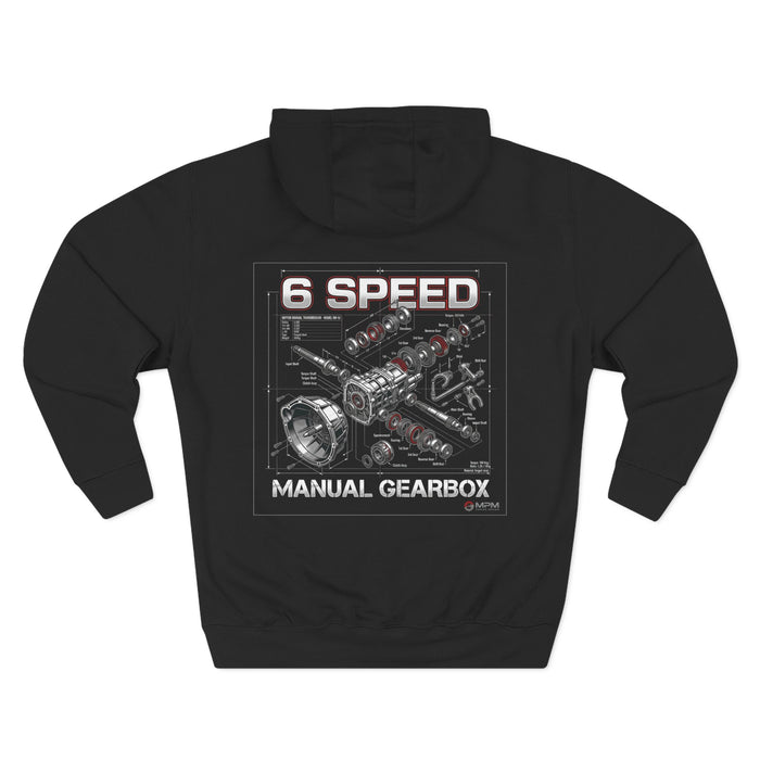 Minimal MPM Logo Hoodie — White Fleece Pullover | MPM Tuning Design