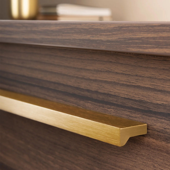 Momo Handles Angle Pull Handle Dark Brushed Brass