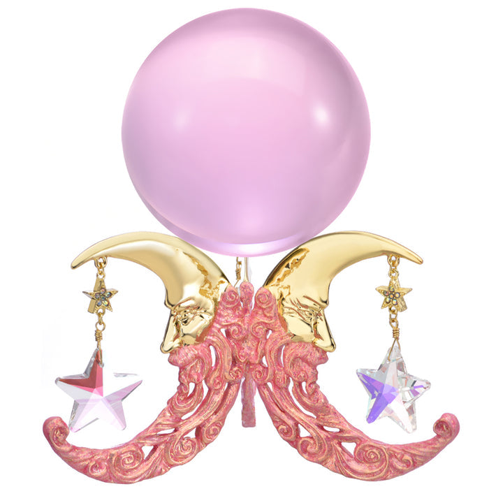 Moon Dance Crystal Gazing Globe (Goldtone/Pixie Pink)