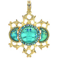 Moondust 18mm Goddess Seaview Moon Shadow Magnetic Enhancer (Goldtone/Azure)