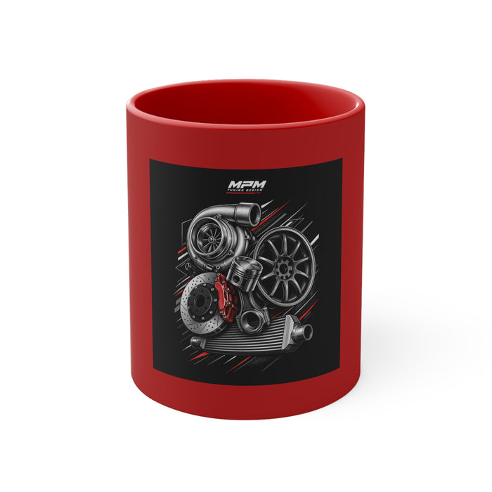 MPM JDM Pit Crew Coffee Mug — 11oz Racing Car Ceramic Accent Mug