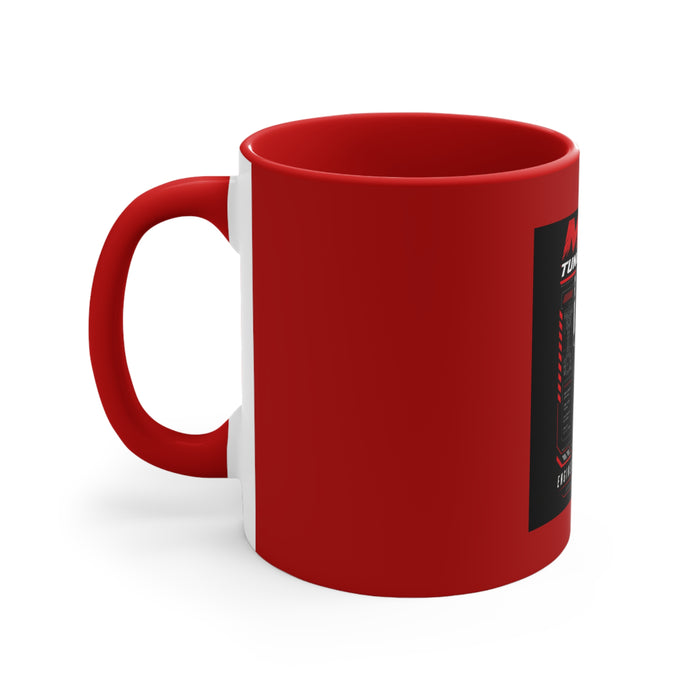 MPM Red Interior Racing Accent Mug — 11oz Automotive Coffee Mug