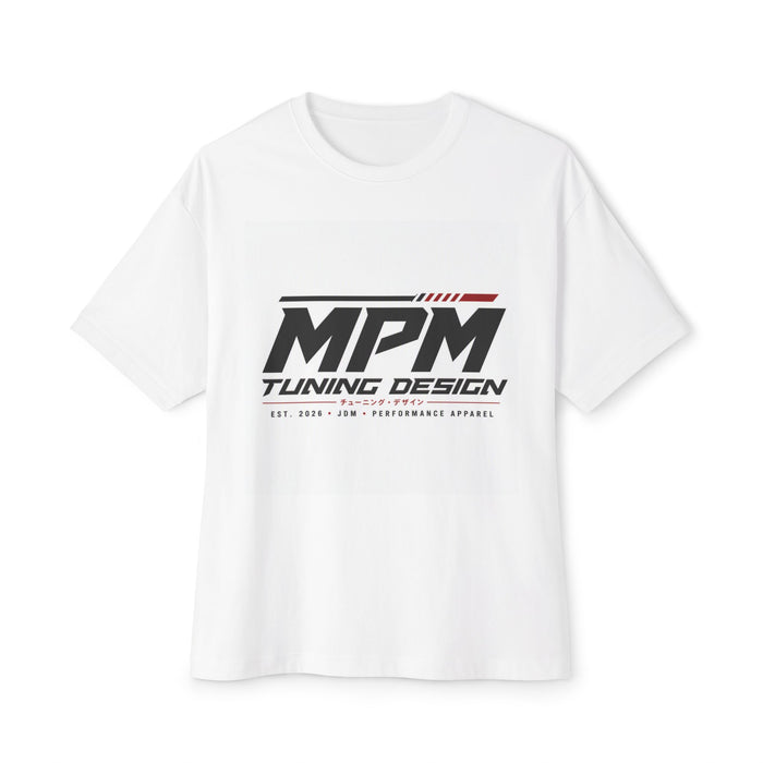 MPM Tuning Design Oversized Tee — Performance Car Logo Boxy Shirt | MPM Tuning Design