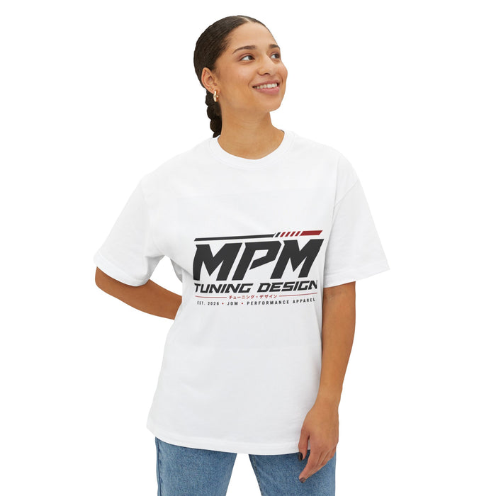 MPM Tuning Design Oversized Tee — Performance Car Logo Boxy Shirt | MPM Tuning Design