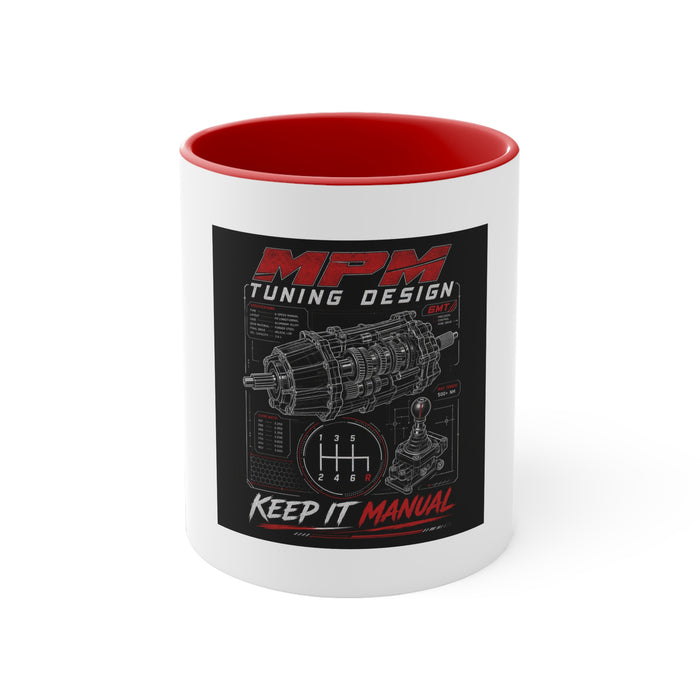 MPM Workshop Garage Coffee Mug — 11oz Red Interior Racing Accent Mug