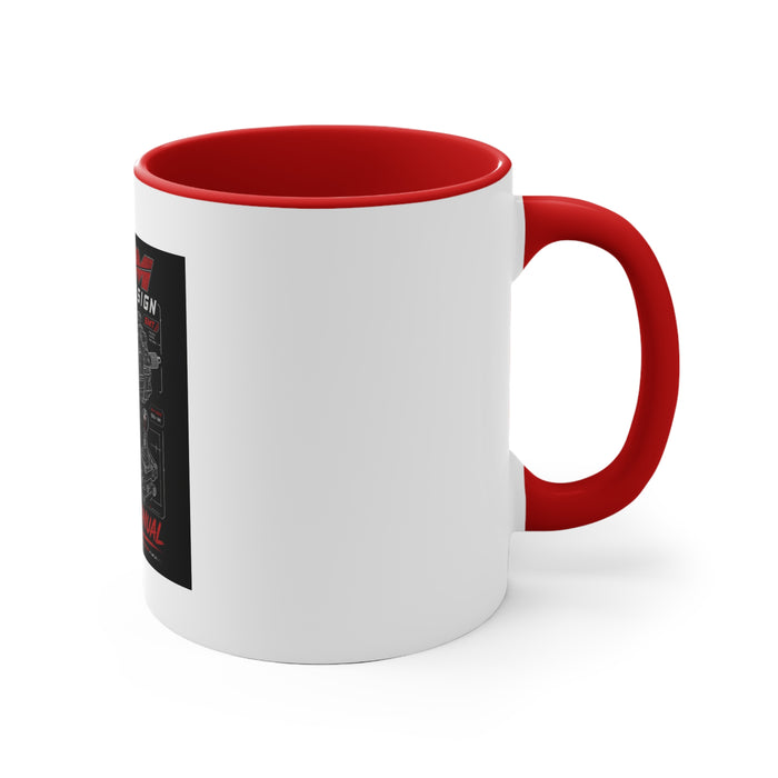 MPM Workshop Garage Coffee Mug — 11oz Red Interior Racing Accent Mug