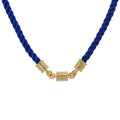 Mystic Cord 17" Magnetic Interchangeable Necklace (Goldtone/Navy)