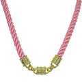 Mystic Cord Magnetic Interchangeable Necklace (Goldtone/Pink)