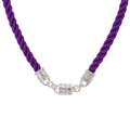 Mystic Cord Magnetic Interchangeable Necklace (Sterling Silvertone/Purple)