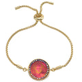 Mystic Dream Angel Love Never Dies 20mm Slide Bracelet (Goldtone/Mystic Iridis)