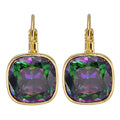 Mystic Dreamer CZ Leverback Earrings (Goldtone)