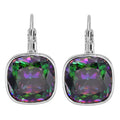 Mystic Dreamer CZ Leverback Earrings (Sterling Silvertone)