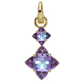 Mystic Lavender Open Ring Charm (Goldtone)