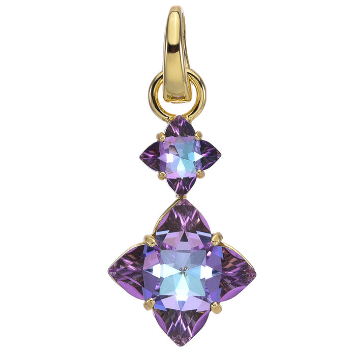 Mystic Lavender Open Ring Charm (Goldtone)