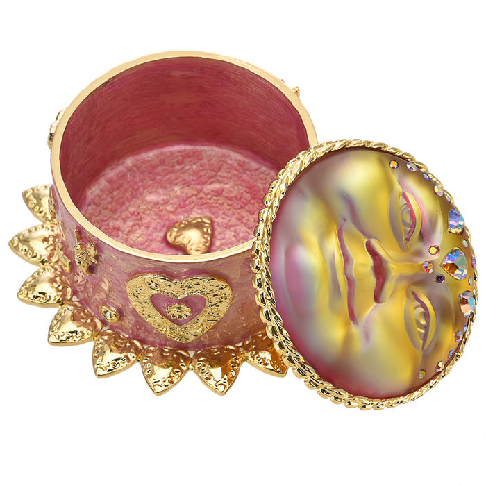 Mystic Sweetheart Seaview Moon 50mm Treasure Box (Goldtone/Mystic Moonlight)