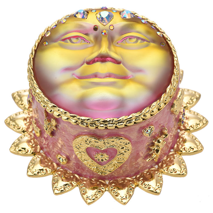 Mystic Sweetheart Seaview Moon 50mm Treasure Box (Goldtone/Mystic Moonlight)