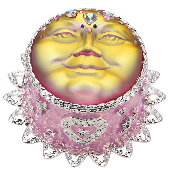 Mystic Sweetheart Seaview Moon 50mm Treasure Box (Sterling Silvertone/Mystic Moonlight)