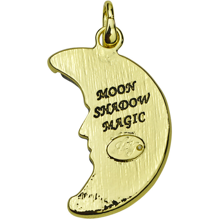 Mystic Venus Seaview Moon Shadow 35mm Open Ring Charm (Goldtone/Mystic Iridis)