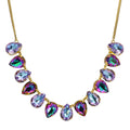 Mystic Violet Goddess Teardrop Necklace (Goldtone/Mystic Violet)