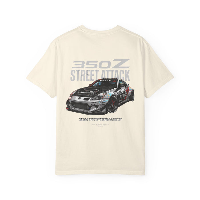Nissan 350Z Street Attack T-Shirt — JDM Racing Car Graphic Tee | MPM Tuning Design